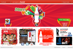 Coke 2010 World Cup Page